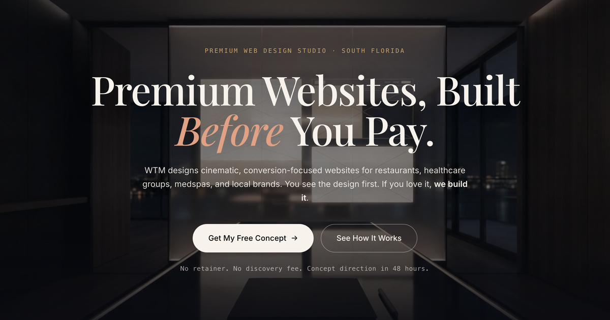 WTM Local Marketing website